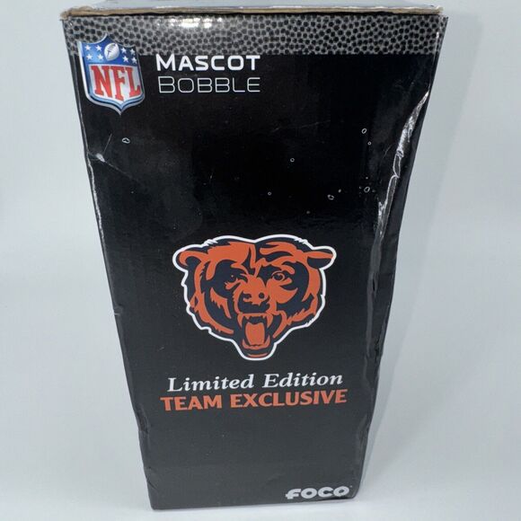 SEALED L.E. NFL Chicago Bears Staley Da Bear Mascot Bobble Head 414/612 Numbered - Picture 5 of 8